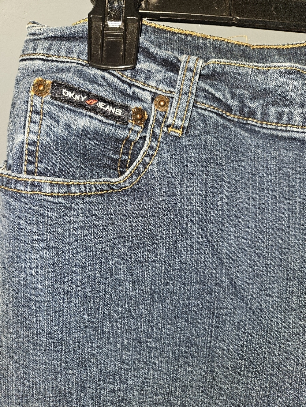 DKNY Womans Blue Bootcut Jeans Size 16R - Picture 3 of 13